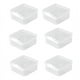 thumbnail image 1 of 6 mini cajas de almacenamiento de plástico transparente para coleccionar artículos pequeños, cuentas, joyas, tarjetas de presentación, 1 of 4