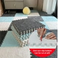 thumbnail image 4 of 12pcs Carpet Squares Puzzle Floor Mat, Plush Interlocking Carpet Tiles, Anti Slip EVA Foam Jigsaw Floor Tiles, Build A Safe Area for Bedroom Playroom (Beige+Black), 4 of 7