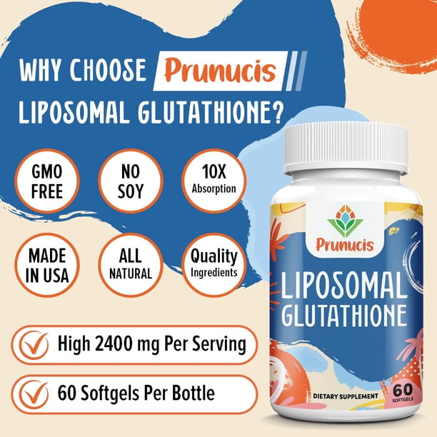 liposomal glutathione prunucis Suplemento de glutatión de 2400 mg con vitamina C Men's Night Moisturizer ghk cu copper peptide Size:240 Capsules