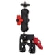 thumbnail image 4 of Ball Head Super Clamp, Aluminum Alloy Horizontal Stripes Fix Frmly Monitor Bracket Ball Head Clamp 1/4 Inch Screw Hole  For Fill Light ANGGREK Camera Super Clamp, 4 of 8