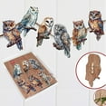 thumbnail image 4 of Night Owls Decorative Wooden Clip-on Ornaments of 6 by G. Debrekht - Christmas Decor - 8090004C-S6, 4 of 11