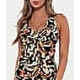 thumbnail image 4 of Printed Elsie Underwire Wrap Tankini Top Swimsuit, 4 of 6