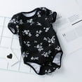 thumbnail image 4 of URMAGIC Newborn Infant Toddler Baby Girls 3 Pack Summer Romper Tops Bodysuits, 4 of 8