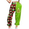 thumbnail image 2 of Grínch Pajama Pants Women, Grínch Character ChristmasPajama Pants Sleepwear Lounge Pants Drawstring Pajama Joggers(White, L), 2 of 6