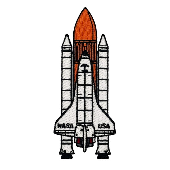NASA Space Shuttle Embroidered Iron-on Patch | Clayton Jewelry Labs