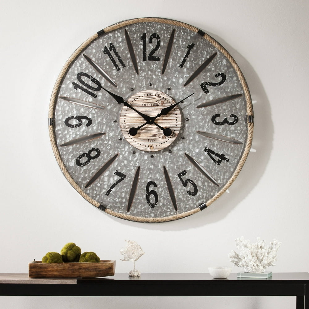 Ramira Decorative Oversized Wall Clock, Metal