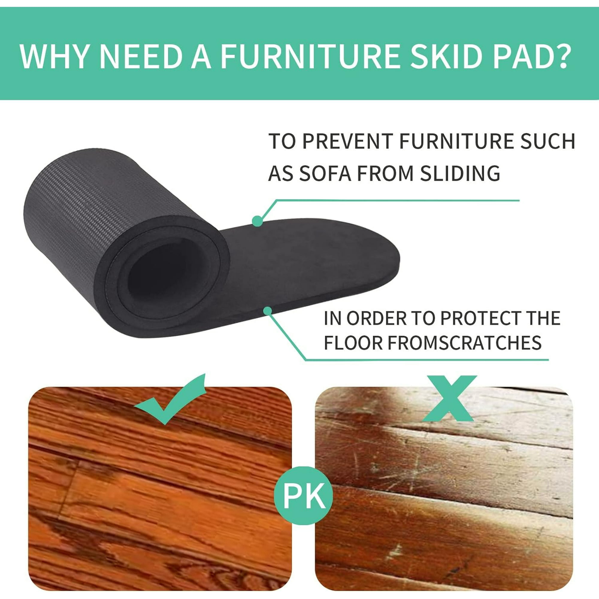 4 Pcs Anti Slip Furniture Pads for Recliner Recliner Non Slip Grippers Recliner Floor Protector Non Skid Furniture Pads for Hardwood Floors Recliner Pads to Prevent Furniture Sliding Walmart