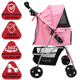 thumbnail image 2 of Carriola para Mascotas Cochecito para Perros y Gatos Pequeños - Medianos Plegable Cesta de Almacenamiento Ruedas con Freno - Rosa, 2 of 7