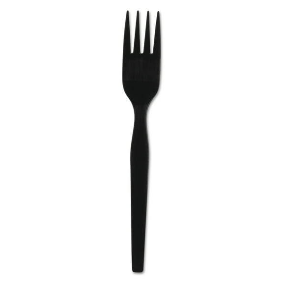 Georgia Pacific Professional Dixie SmartStock Plastic Cutlery Refill, Forks, 6", Black, 40/Pack, 24 Packs/CT -DXESSPFH51