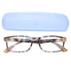 thumbnail image 1 of Gafas de lectura con bloqueo de luz azul, elegantes gafas retro para presbicia para personas mayores con estuche (+200), 1 of 14