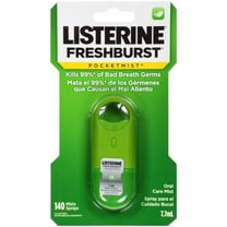 Listerine PocketMist Oral Care Mist, Freshburst 7.7 mL (Pack of 2)