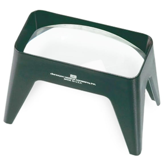 3x Stand Magnifier 2" X 4" Rectangular Aspheric Lens In A Prefocused Stand For Easy View