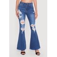 thumbnail image 3 of Women's WAX Distressed Flare Jeans, 3 of 4