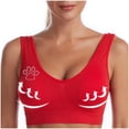 thumbnail image 2 of AINIYS Lift and Support Push-Up Bra Seamless Soft Cup Bra Secure Fit Bra for Women Cleavage Bra Breathable Everyday Bras No Underwire T-Shirt Bra Wide Straps Sports Yoga Bra Bralette Wireless Red XXL, 2 of 6