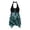 Maternity Swimsuit - Green, variant on Gyujnb Halter Leaf Print Maternity Swim Dress with Shorts Mesh Irregular Hem Front Tie Loose Belly Coverage Pregnancy Tankini Swimwear,XXL