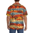 thumbnail image 3 of Naloa Vibrant Autumn Forest Hues Men's Loose Fit Cuban Collar Short-Sleeve Shirt, Hawaiian Shirts, Mens Shirts Casual for Everyday Wear Outings-Large, 3 of 5