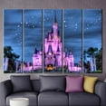 thumbnail image 5 of Disneyland Printed, Cinderella Castle Wall Decor, Starry Sky Wall Decor, Cinderella Castle, Kids Printed, Kids Room Printed, Canvas Wall Decor - Gold Framed, 5 of 9