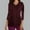 A_ Wine, variant on Olyvenn Scrubs for Women V Neck Solid Color 3/4 Sleeve Dressy Nursing Tops with Pocket Stretchy Workwear Uniform Shirts Black 6