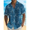 thumbnail image 3 of Camisas hawaianas de playa para hombre, ropa de calle informal para exteriores, de manga corta con solapa para uso diario, camisetas Y2K, ropa de gran tamaño para hombre 2024, 3 of 5