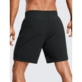 thumbnail image 2 of Pantalones cortos para correr CRZ YOGA 2 en 1 para hombre, de secado rápido, negros, tamaño pequeño, 2 of 7