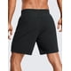 thumbnail image 2 of Pantalones cortos para correr CRZ YOGA 2 en 1 para hombre, de secado rápido, negros, tamaño pequeño, 2 of 7