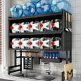 thumbnail image 3 of HOUGEET Dish Drying Rack Over The Sink, 2-Tier Kitchen Utensil Storage Organizer Shelf, Space-Saving ，Efficient Sink Drainer and Storage Solution - 85cm/33.46in (Black, 3 of 9
