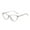 Grey, variant on HUANLEDASH Blue Light Blocking Glasses Unisex Clear View Kitty Eye Shape Frame Strong Hinge Smooth Transparent with Rim Eye Protection Clear Bluelight Glasses Spectacles