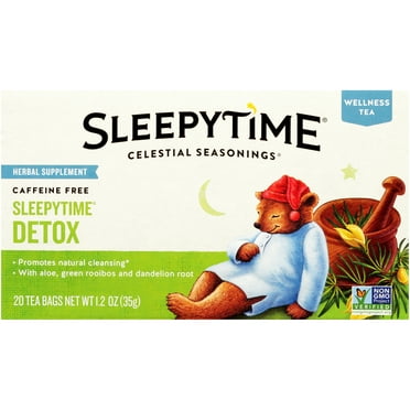 Celestial Seasonings Sleepytime Detox Herbal Wellness Tea, 20 Ct Tea Bags Pack Of 6