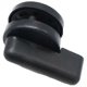 thumbnail image 3 of Accesorios para mamparas de baño con cerradura indicadora sin personal para baños públicos, cerradura indicadora de puerta para mampara de plástico de nailon negro, 3 of 5