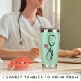thumbnail image 5 of Nurse Gifts for Women - Nurses Week Gifts - Appreciation Gift for Nurses - Nurse Rn Lpn Practitioner Gift for Women - Retirement, Graduation Nursing Student Ideas - 20 Oz Mint Tumbler, 5 of 6