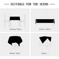 thumbnail image 5 of SHAR Outdoor Rectangular Tablecloth Anti Stain Washable Tablecloth Fabric Tablecloth Dining Table Kitchen Tablecloth Picnic Tablecloth Pompom Design Tablecloth Table Decoration(Blue-Gre, 5 of 5