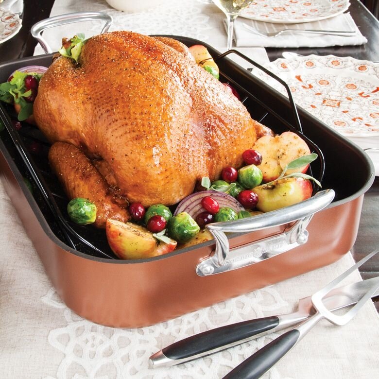 Nordic Ware Extra Large Copper Turkey Roaster With Rack