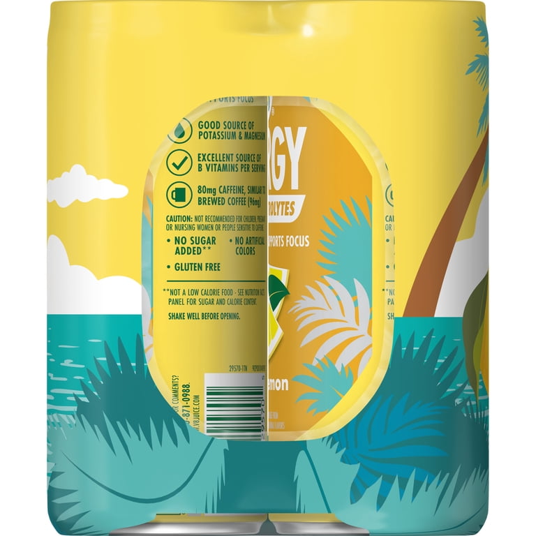 V8 Energy Yuzu Lemon Energy Drink, 8 fl oz Can, 6 pack - Walmart.com
