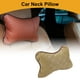 thumbnail image 2 of Ofertas Únicas 1 Pc Almohada Universal para Cuello de Coche Almohada para Reposacabezas de Coche para Cuello Espalda Cuero PU Transpirable Marrón Claro, 2 of 6