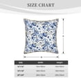 thumbnail image 2 of KLL Blue Paisley Decorative Throw Pillow Covers Velvet Soft for Couch Sofa Bedroom Living Room Outdoor (No pillow core)- 20"x20", 2 of 5
