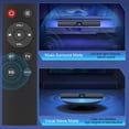 thumbnail image 4 of Barra de sonido para cine en casa, TV, ordenador, control remoto Bluetooth, altavoz inalámbrico para juegos de PC de escritorio, capacidad de 2000 mAh, recargable, portátil para exteriores, 4 of 14