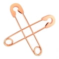 thumbnail image 4 of Pendientes de seguridad Fernando acero Inoxidable oro Y rosa, 4 of 6