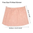 thumbnail image 4 of Toalla de Baño Unique Bargains para Mujer Ducha Ajustable Con Bolsillo Forro Polar Coral Rayas Rosas, 4 of 7