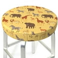 thumbnail image 6 of Goofa Cute Animals Printed Stool Covers Round, Waterproof Round Bar Stool Covers Anti-Slip Round Bar Stool Seat Cover with Elastic Bands Durable -13 inch, 6 of 7