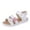 White, variant on Girls Toddler Rubber Sandals Non- Sandals Kids Flower Shoes Baby Baby Shoes Size 8 Sandals Toddler Kid Clog