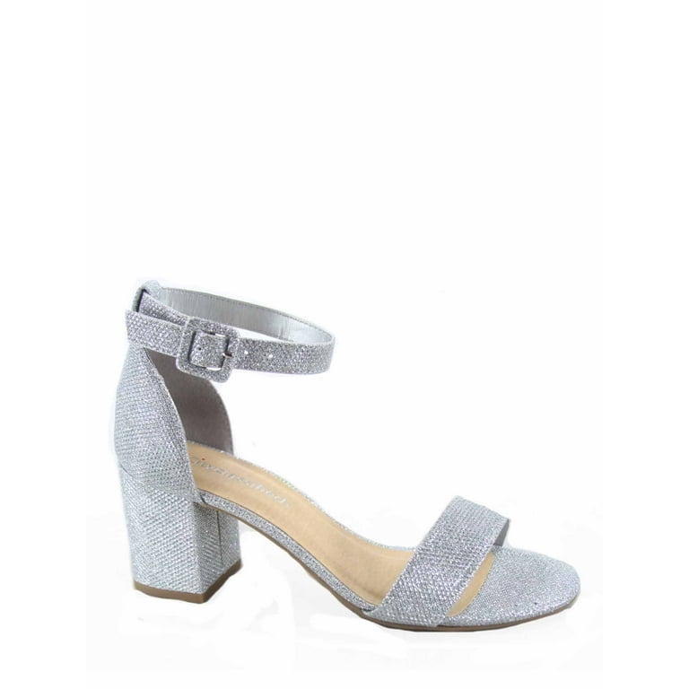 1 inch heel silver dress shoes cheap