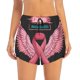 thumbnail image 2 of Balery Ribbon With Angel Wings Pantalones cortos deportivos para mujer con forro y dos bolsillos, elásticos, para entrenamiento, gimnasio, yoga-Large, 2 of 7