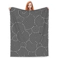 thumbnail image 5 of LNWH Abstract Ink Texture Pattern Throw Blanket, Flannel Sofa Blankets for All Seasons, 60"x50", 5 of 8