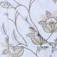 thumbnail image 3 of Fabric Mart Direct Pearl Beige, Light Olive Green Cotton with Embroidery Fabric by the Yard, 44 inches or 112 cm Width Beige Cotton Fabric, 6 Yards Floral Cotton Upholstery Fabric For Curtain Pillow, 3 of 7