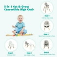Babyjoy 5in1 Baby High Chair Infant Wooden Convertible Chair w/ 5