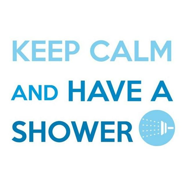 Brewster Home Fashions CR-62301 Keep Calm And Shower Wall Quote - 27.6 in.