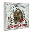thumbnail image 4 of Stupell Industries Welcome Christmas Cabin Holiday Painting White Framed Art Prints Wall Art, 30 x 24, 4 of 10