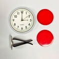 thumbnail image 4 of Mini Car Clock Clip On - High-Quality Metal, Glow in the Dark, Easy to Install, for Car Decoration, Universal, 30g, 4x4x1.5cm, 4 of 8