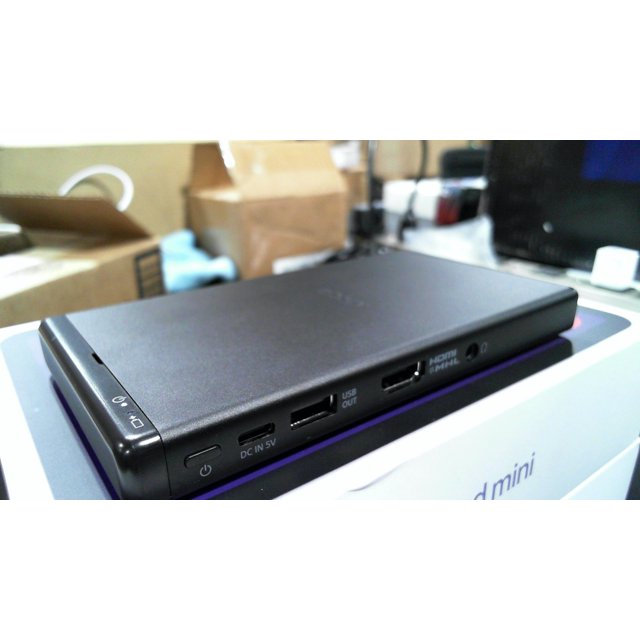 Proyector móvil Sony portátil HD Bluetooth Wi-Fi HDMI pantalla hasta 120 pulgadas gris