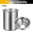 thumbnail image 3 of Car Ashtray Stainless Steel Smokeless Smell Windproof Portable Mini Cup Holder Cigarette Ashtray Butt Bucket for Car Home Office, Silver, 3 of 7